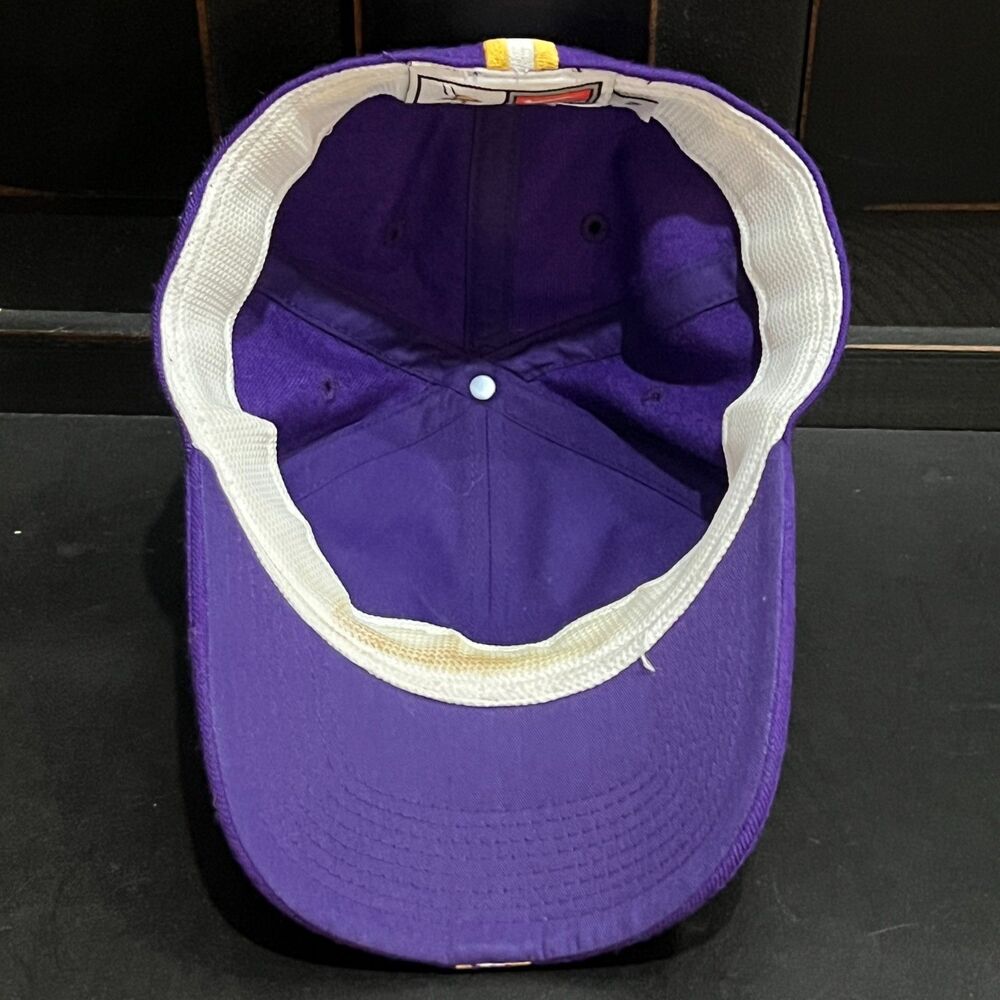 Vintage 90s Nike Team Minnesota Vikings Wool Fitted Hat Purple NFL Football 7 - Picture 8 of 10